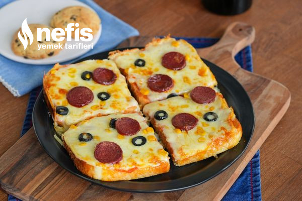 Çift Hazneli Airfryer’da Tost Ekmeğinden Pizza ve Çikolatalı Cevizli Kurabiye