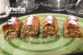 4 Malzeme İle Fındıklı Fıstıklı Büzme Baklava Tarifi