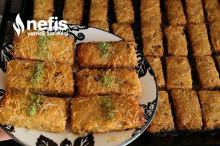 Cevizli Kadayıflı Şerbetli Tatlı (Videolu) Tarifi