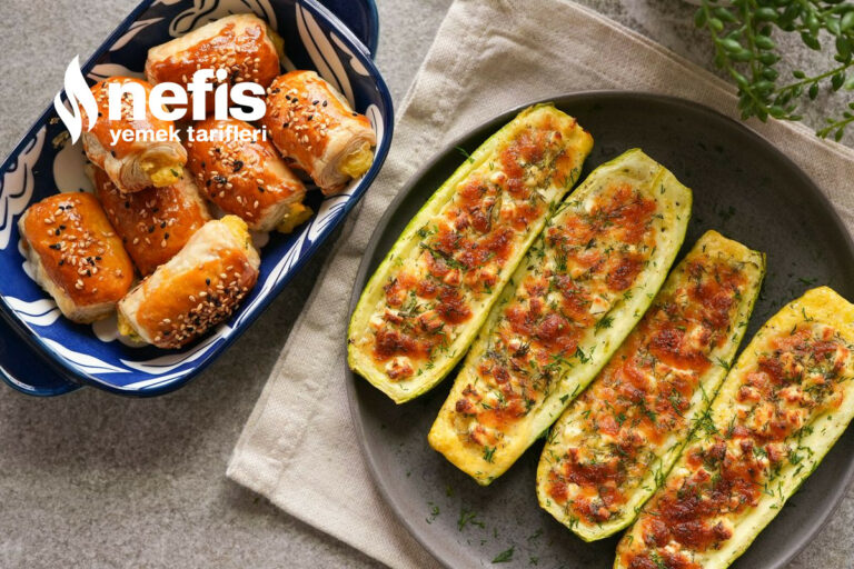 Çift Hazneli Airfryer’da Kabak Sandal ve Milföy Börek Tarifi
