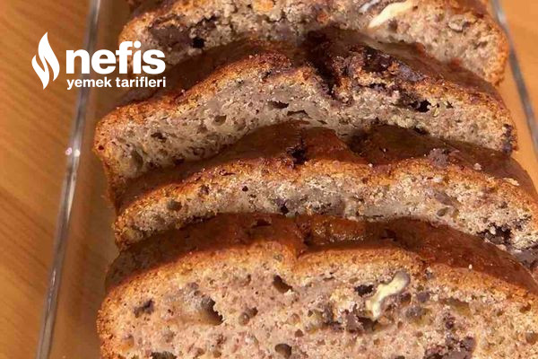 Bitter Çikolatalı Yumuşak Muzlu Ekmek Tarifi