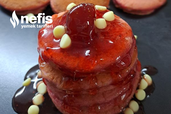Pembe Pankek (Gıda Boyasız) Tarifi