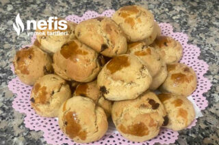 Üzümlü Cevizli Portakallı Kurabiye