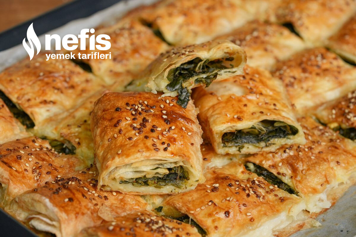 Çiğden Ispanaklı Peynirli Börek