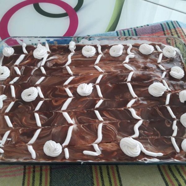 Çikolatalı Kremasıyla Borcamda Kolay Pamuk Pasta Tarif Nefis Yemek