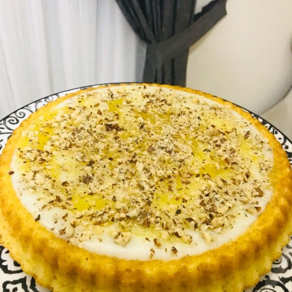 Tart Kalıbında Muhallebili Portakallı Kek Nefis Yemek Tarifleri