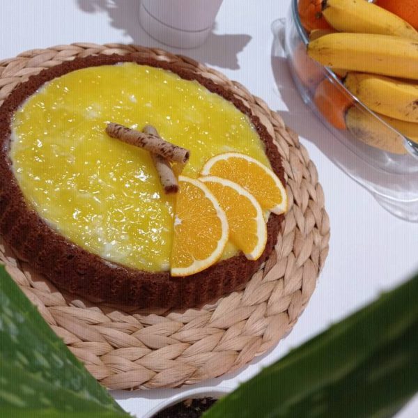 Tart Kalıbında Muhallebili Portakallı Kek Nefis Yemek Tarifleri